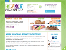 Tablet Screenshot of chartclinic.co.uk